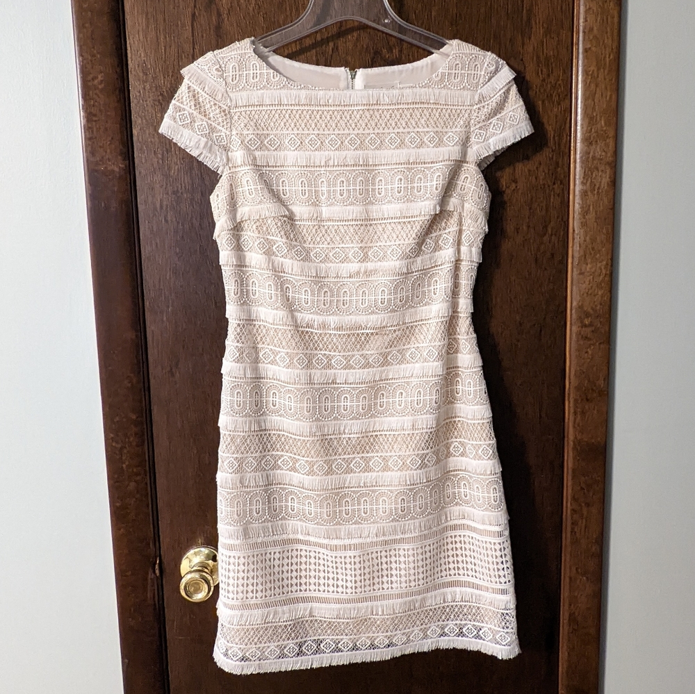 Eliza J. Cream/White Dress Size 2